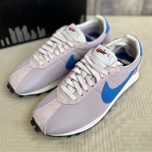 NEW Nike Women’s Size 6.5 LD-1000 Iced Lilac Sail Blue Suede Low Top Sneaker